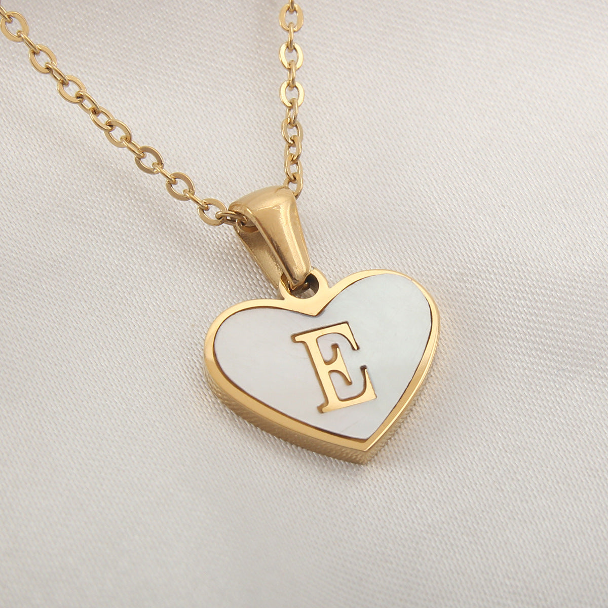 Personalized Heart Letter Necklace