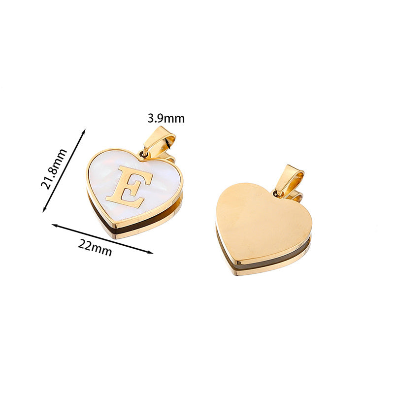 Personalized Heart Letter Necklace