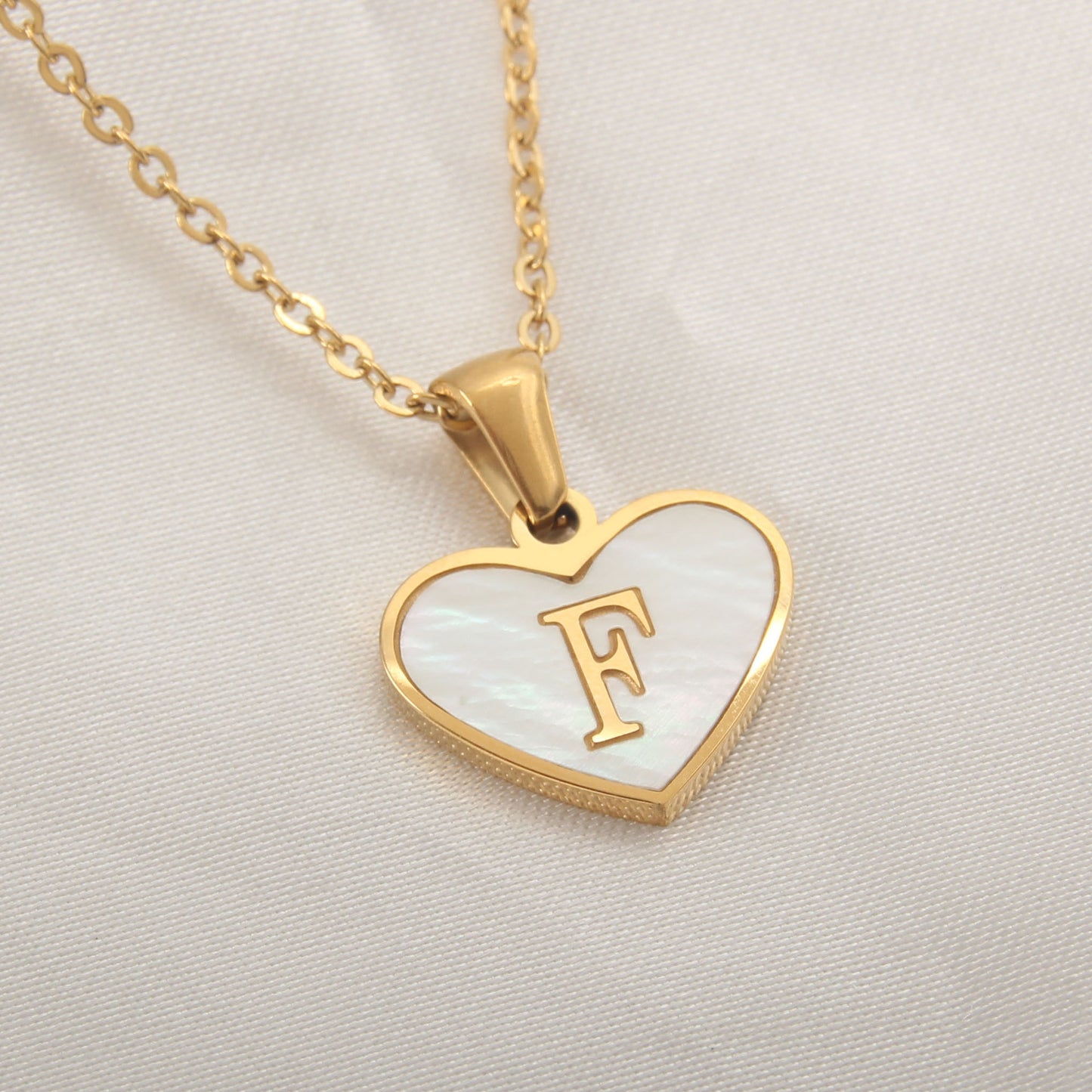 Personalized Heart Letter Necklace